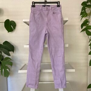 Hollister lavender Ultra High Rise Mom Jeans